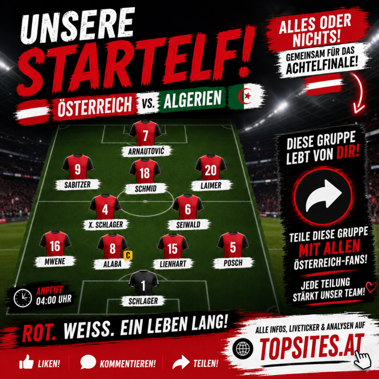 WM 2026: Schafft Österreich jetzt wirklich den Sprung ins Achtelfinale?
