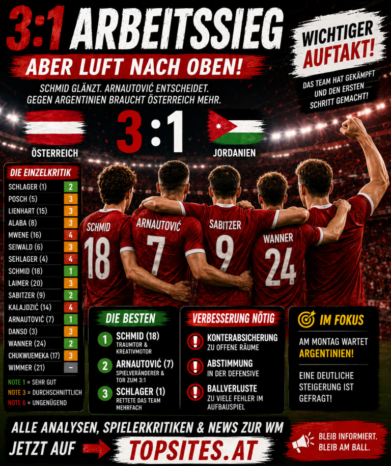 topsites.at Spieleranalyse: Österreich – Jordanien 3:1
